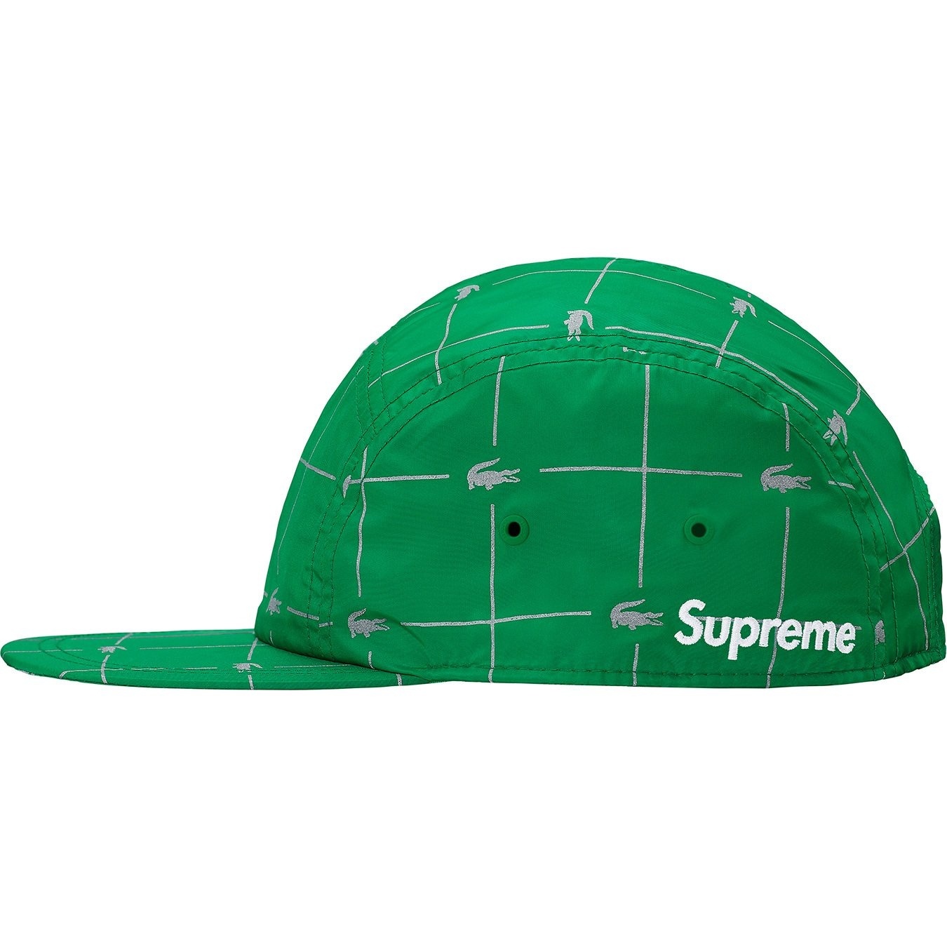 Supreme®/LACOSTE Reflective Grid Nylon Camp Cap view 14